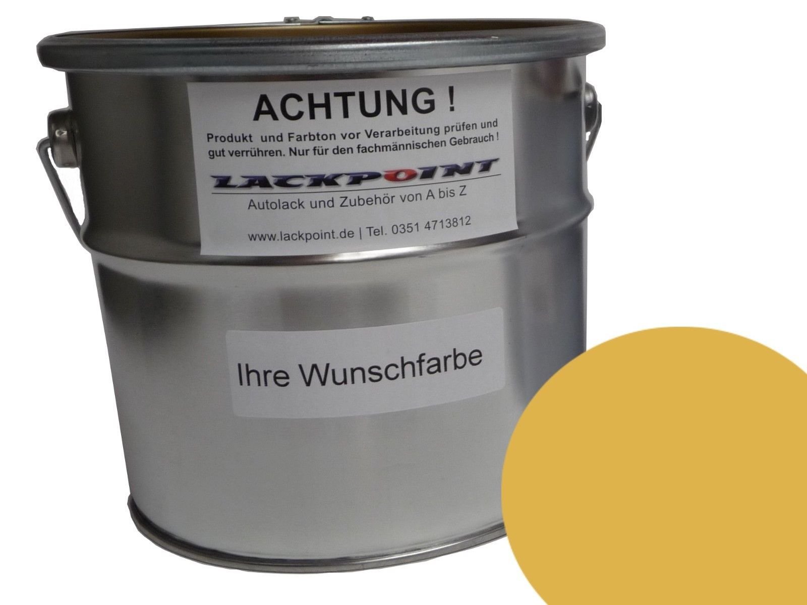 Lackpoint 1 Liter 1K Kunstharz Autolack DDR Monsungelb Trabant Wartburg IFA Neu