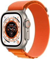 Apple Watch Ultra (GPS + Cellular) 49mm Titaniumgehäuse, Alpine Loop orange k...