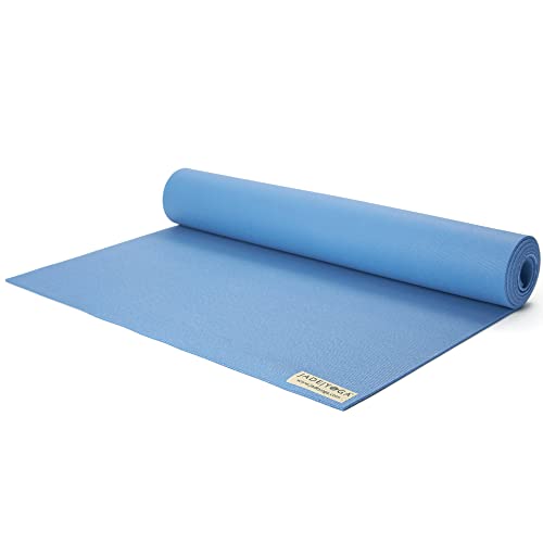 Jade Fusion Yogamatte, luxuriöser Komfort und stabile Trainingsmatten für Zuhause, Fitnessstudio, 172.7 cm dick, in den USA hergestellt, schieferblaue Yogamatten