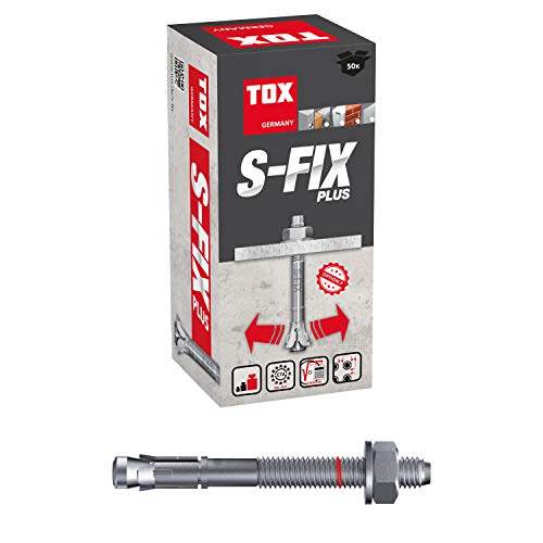 TOX Bolzenanker S-Fix Plus M10 x 80/13 mm 50 Stück 04210119 Verzinkt