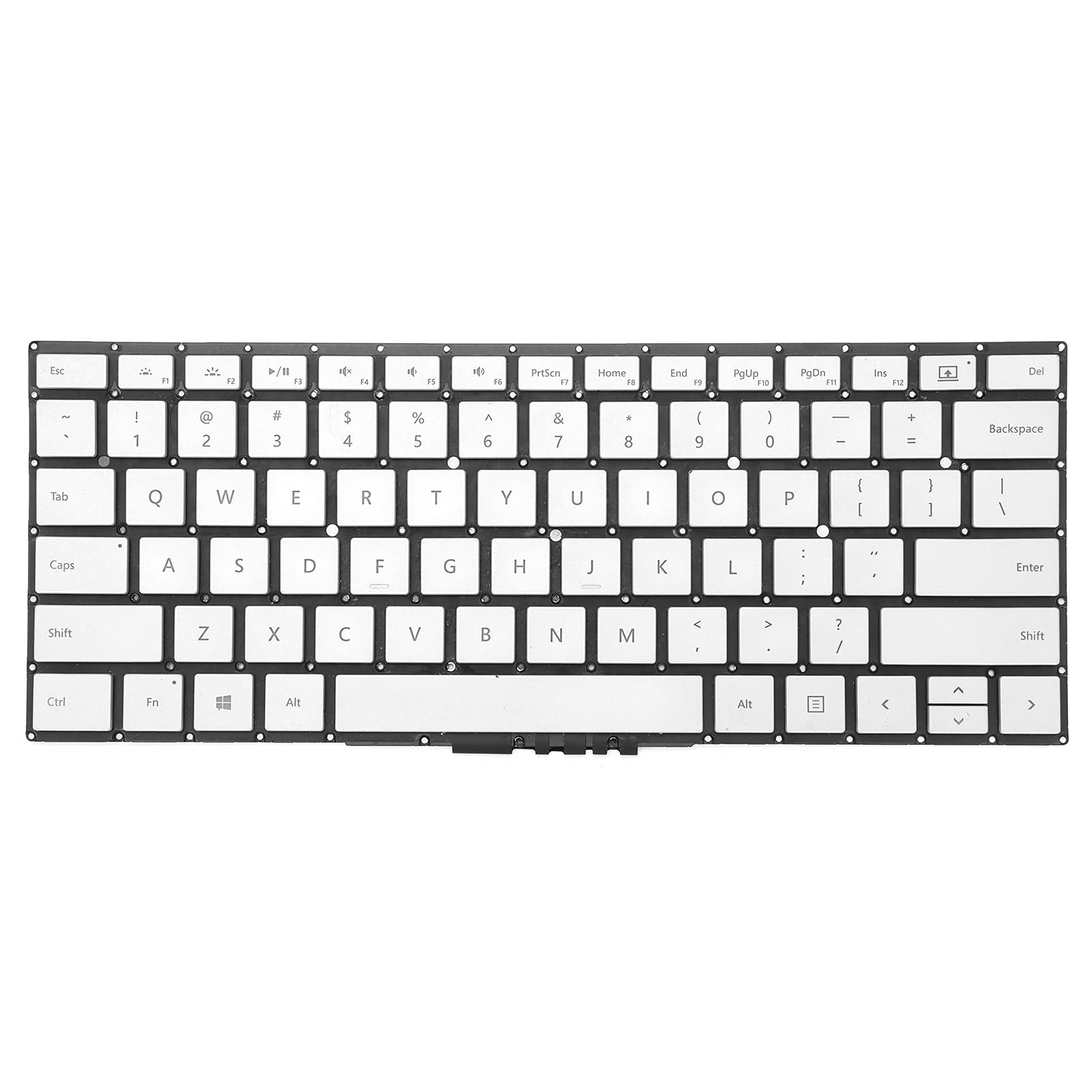 Loptop-Tastatur für Microsoft Surface Book 1 1703/1704/1705/1785, neue Ersatz-Tastaturbasis, einfaches Anstecken, Ausstecken, Silber