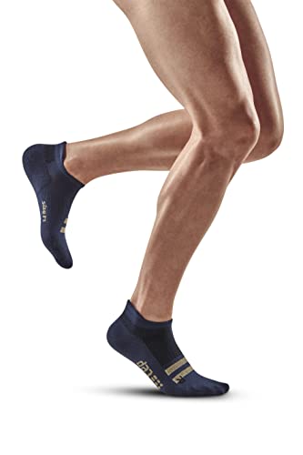 CEP - Training Compression Socks NO Show Unisex | Sneaker Kompressionssocken für Damen und Herren | Atmungsaktive Kurze Sportsocken mit Kompression und Polsterung | Funktionssocken | Peacoat | XL
