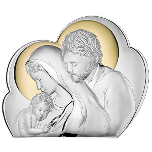 Quadro Sacro Capezzale Capoletto Sacra Famiglia Oro Nuvola by Valenti Argenti