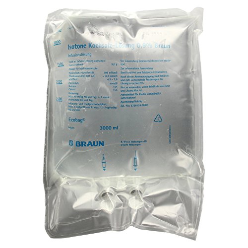 Natriumchlorid 0,9% Braun Ecobag Infusionslsg, 4X3000 ml