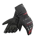 Dainese-TEMPEST UNISEX D-DRY LONG Handschuhe, Schwarz/Rot, Größe S