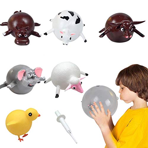 Aufblasbare Luftballons, Spielzeug für Kinder, TPR-Tier-Quetschbälle, lustige Kinder-Spielzeugbälle, Party-Ball, Spielzeug für Festival, Geburtstag, Dekoration, 12 Stück