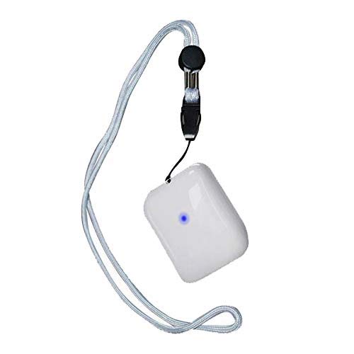 Zeerkeer Air purifier, USB wearable necklace ion air purifier, mini rechargeable ionizer electronic mask, remove cigarette smoke, bacteria, unbearable smell (white)