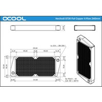 Alphacool NexXxoS ST30 Full Copper X-Flow 240mm Radiator (14229)