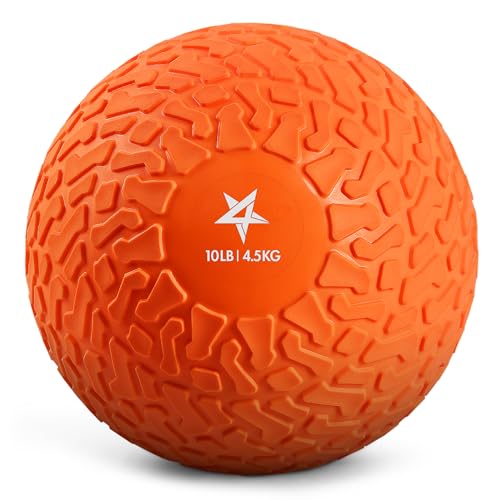 Yes4All B0RJ Slam Balls Medizinball 4.5 kg, Orange für Kraft, Power und Training