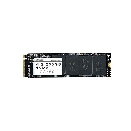 DroiX KingSpec 256 GB NVMe 22 * 80 NAND-SSD - PCI-E Gen.3x4 - R/W-Geschwindigkeit von bis zu 2000 MB/s-1300 MB/s Flash-Speicher für Festkörperlaufwerke [NVMe-2280-256GB]