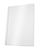 Pavo Thermo-bindemappen A4, Rückenbreite 8 mm, 100-er Pack, 61-80 Blatt, weiß/transparent