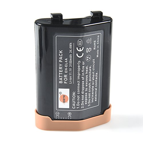 DSTE EN-EL4A Rechargeable Li-Ion Battery Compatible with Nikon D2, D2H, D2Hs, D2X, D2Xs, D3, D3S, D3X, F6
