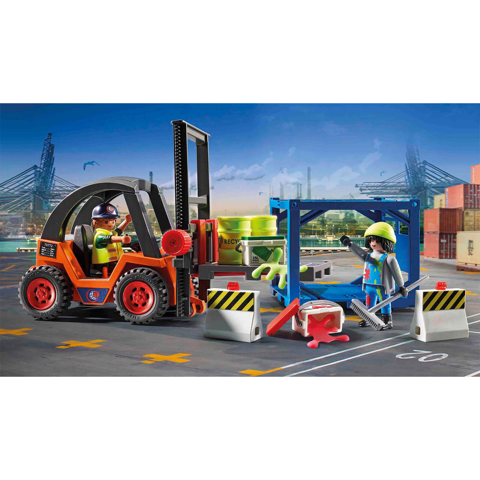 Playmobil Cargo Forklift with Freight (70772) 4