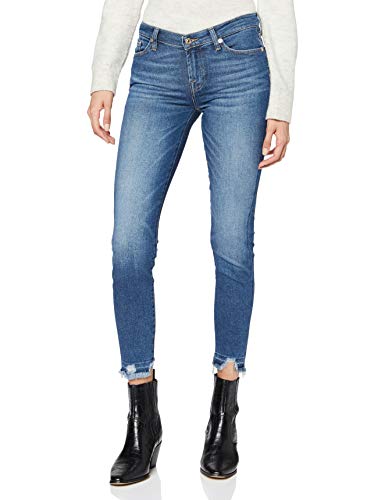 7 For All Mankind Women's The Skinny Crop Jeans, Mid Blue, 24