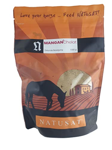 Natusat Mangan Chelat Pulver 1000 g - Ergänzungsfutter für Pferde