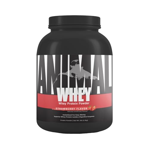 Universal Nutrition ANIMAL Whey Protein für Muskelaufbau - Protein Pulver für Protein Shake & eine optimale Versorgung der Muskeln, Eiweiß Pulver, Post Workout Whey Isolat 1,8 kg