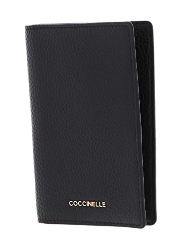Coccinelle Metallic Soft Passport Holder Black
