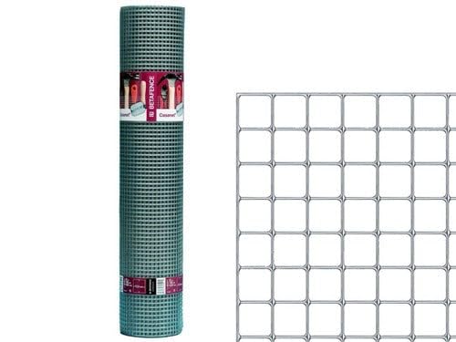 Briconess.com Geschweißter Zaun mit dreifacher Zinkschicht beim Schweißen, 6 x 6 cm, Rolle 25 m, Höhe 100 cm