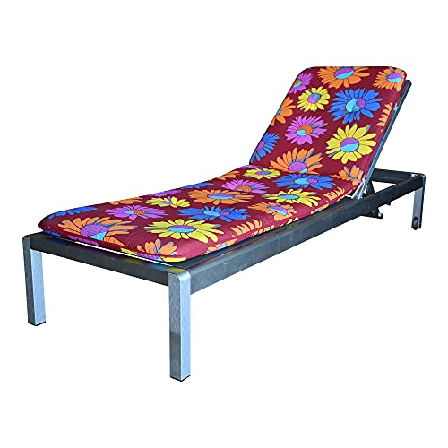 Best Freizeitmöbel Auflage Liegestuhl Sonnen-Garten-Liege Rollliege Kissen Stuhlauflage 6 cm (6401780)