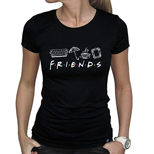 ABYSTYLE - Friends - Tshirt Central Perk Frau schwarz - Basic (S)