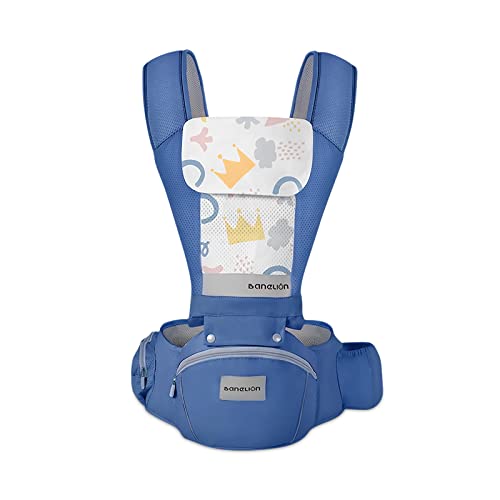 SONARIN Ergonomisch Babytrage mit Hüftsitz,3D Air Mesh Atmungsaktive Babytragetasche Kindertrage Baby Tragesystem für Neugeborene ab Geburt 0-36 Monate,Bauchtrage Rückentrage(Dunkelblau)