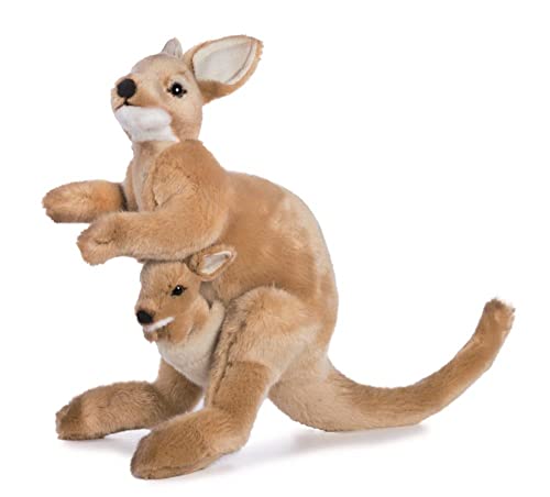 HANSA Plüschtier Wallaby mit Baby, 35 cm H