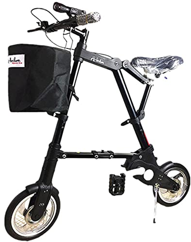 10 Zoll Faltrad, Leichtes Aluminium-Faltrad, Citybike Schnellfaltsystem Ultraleichtes Tragbares Studentenfahrrad Für Erwachsene A,10inch