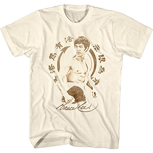 Bruce Lee - Herren-Symbol T-Shirt, X-Large, Natural