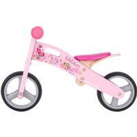BIKESTAR Mini Kinder Laufrad Holz Lauflernrad mit drei Rädern für Jungen und Mädchen ab 1 - 1,5 Jahre ★ 2 in 1 Kinderlaufrad ★ Weiß Blau Rot