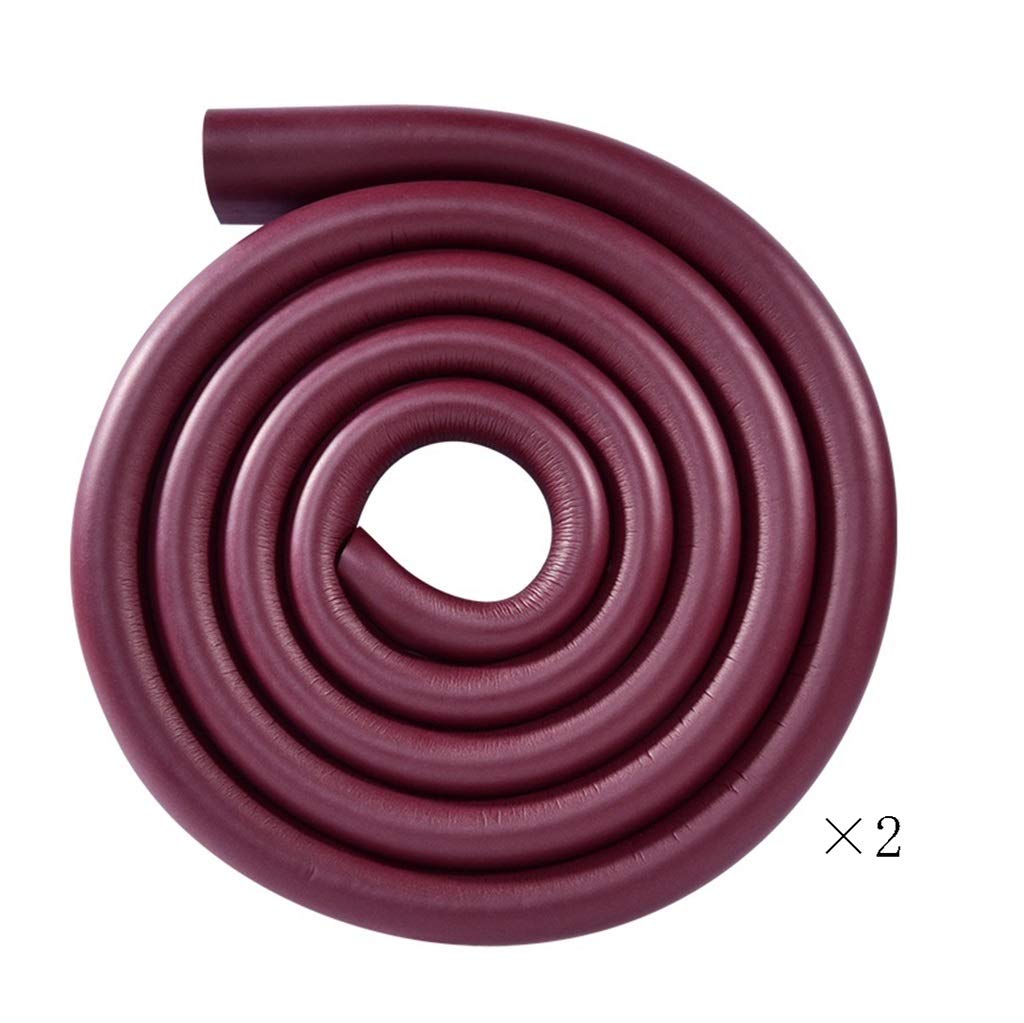 AnSafe Kantenschutz, U-Typ 2 M × 2 for Möbelkanten Gehschutz for Kinder Sicherer Ungiftiger Weicher Streifen (Color : Brown, Size : 2M+2M)