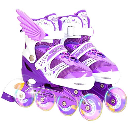 Lipeed Unisex Adjustable Inline Skates Size Unisex Fitness Skates for Adults Wheels Roller Skates for Boys Girls Beginners