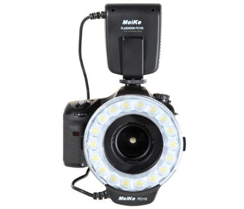 Makro Ringblitz Ringleuchte für Nikon DSLR Kameras von Meike