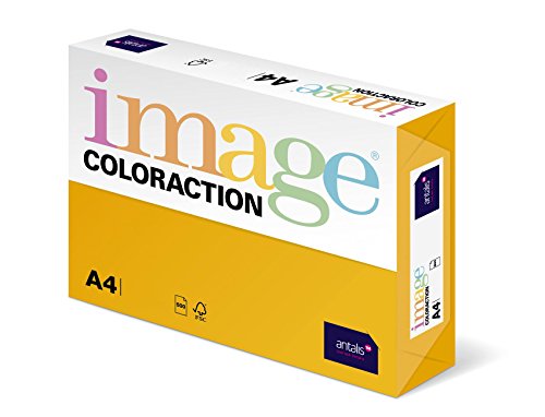 Image Coloraction - farbiges Kopierpapier Hawai/intensivgelb 160g/m² A4 - Paket zu 250 Blatt