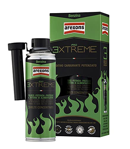 Arexons Pro Extreme Benzin-Additiv, 325 ml, geeignet für alle Benzinmotoren, 3 Mal mehr Konzentrat, entfernt Ablagerungen, verhindert Rost, hält Motor sauber, verbessert die Motorleistung