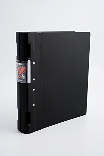 Guildhall GLX Ergogrip Binder Capacity 400 Sheets 4x 2 Prong 55mm A4 Black Ref 4537Z [Pack 2]