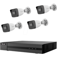 HiLook IK-4184BH-MH/P hl41bh LAN IP-Überwachungskamera-Set 4-Kanal mit 4 Kameras 2560 x 1440 Pixel