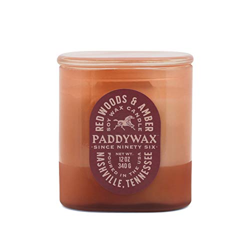 Kerze aus Glas, 12 oz/340 g, Rostrosa – Redwoods und Amber