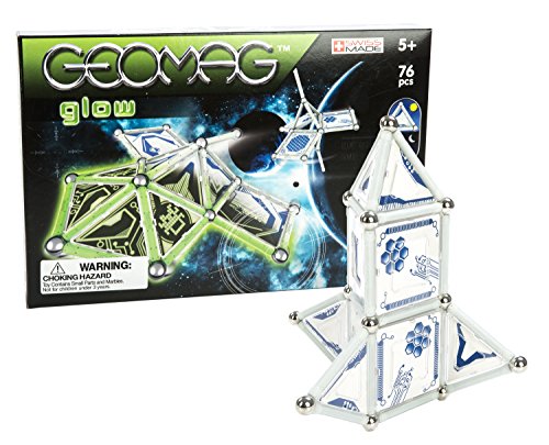 Geomag 332 Kids Panels Glow Space, 76-teilig