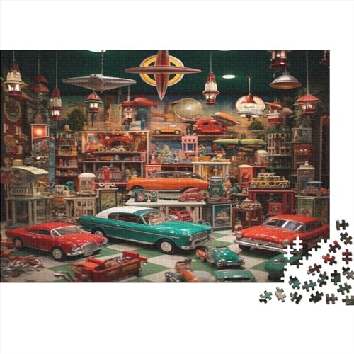 1000-teiliges Puzzle für Erwachsene, 1000-teiliges Puzzle, Motorfahrzeuge-Puzzle, Holzpuzzle für Erwachsene und Jugendliche, 1000 Teile (75 x 50 cm)