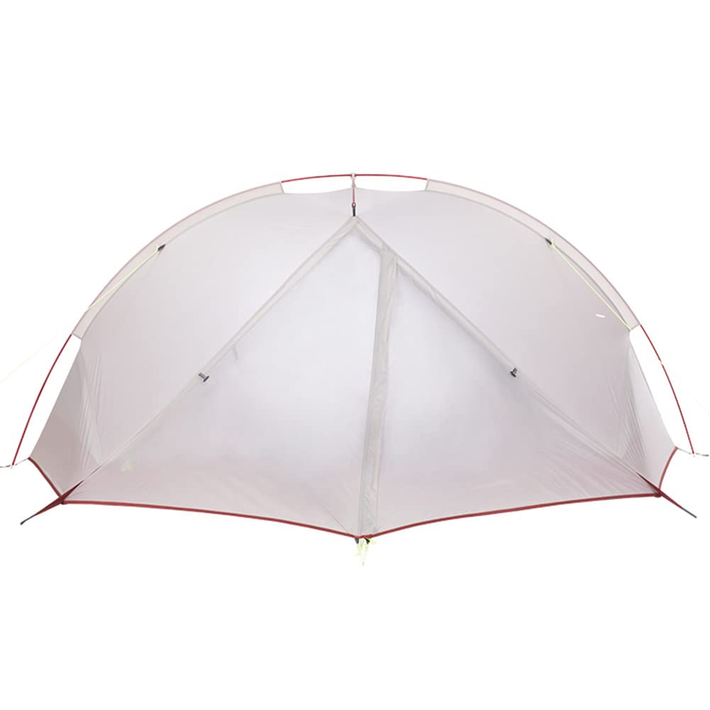 Tagar Zelt Aktualisierte Version 3 Jahreszeiten, Wasserdichtes Zelt im Freien Aluminiumpfosten Ultraleichtes 20D Silikon Camping Zelt für 2 Personen(Silber, 2 Personen)