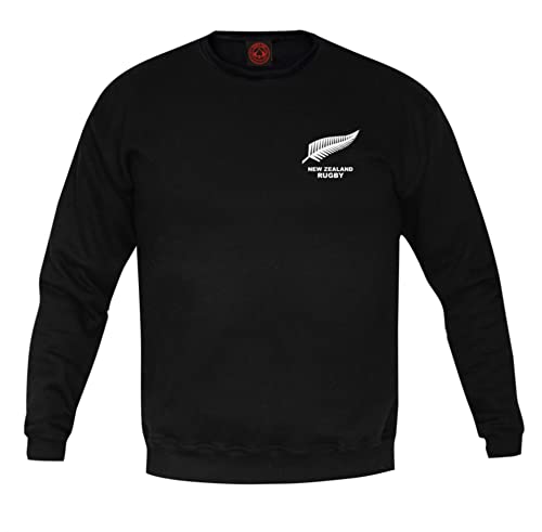 Dirty Ray Rugby New Zealand All Black Herren Sweatshirt FRB3 (as3, Alpha, xx_l, Regular, Regular)