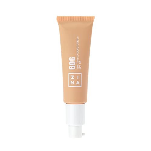 3INA MAKEUP - The Tinted Moisturizer SPF30 606 - Ultrahelles Rosa BB Cream SPF 30 - Gesichtscreme mit Hyaluronsäure und SPF 30 - Aufbaubare Foundation - Vegan - Cruelty Free