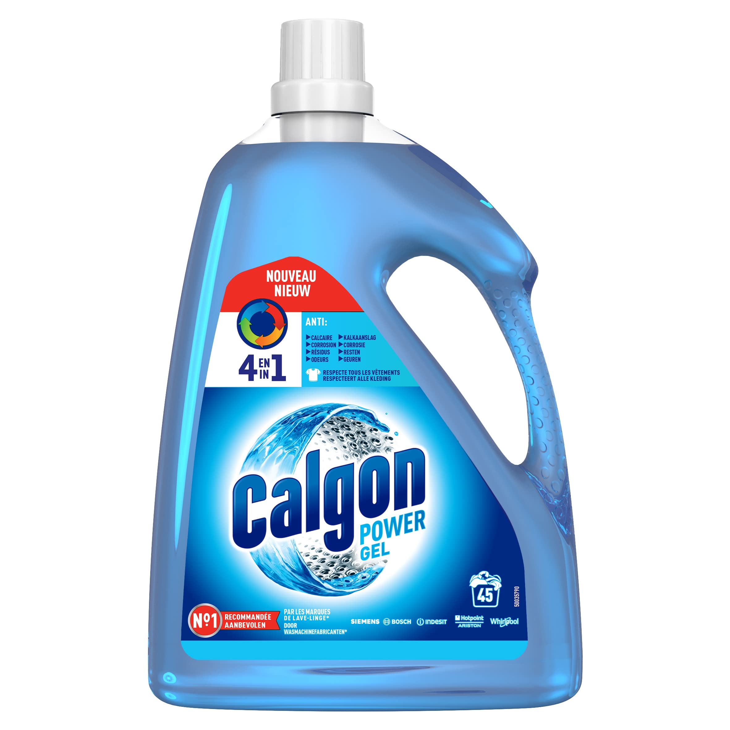 Calgon Gel Power 4 in 1 – Antikalk-Reiniger für Waschmaschine – 2,25 l