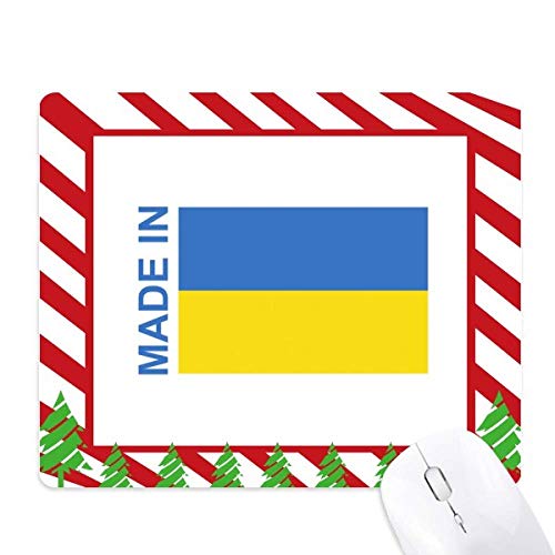DIYthinker Made in Ukraine Country Love Mauspad Zuckerstange Gummi Pad Weihnachten Matte