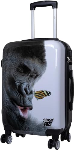 Trendyshop365 Handgepäck Koffer Hartschale klein 57 cm - Gorilla Tier-Motiv