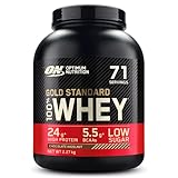 Optimum Nutrition ON Gold Standard Whey Protein Pulver, Eiweißpulver Muskelaufbau mit Glutamin und Aminosäuren, natürlich enthaltene BCAA, Chocolate Hazelnut, 70 Portionen, 2.24kg