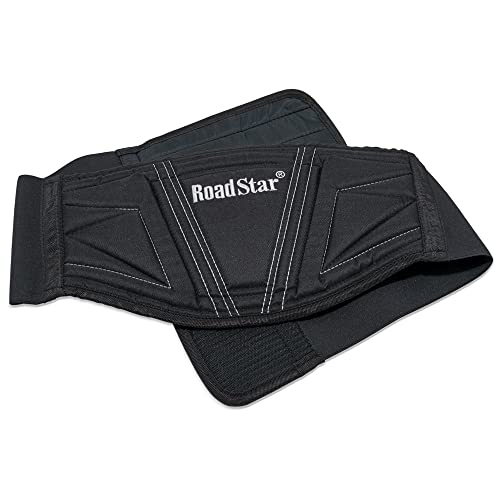 ROAD-STAR 203229 Nierengurt ROAD-STAR-100% Polyester-Verschiedene Männer und Frauen | Nierenwärmer Motorrad | Größe, schwarz, L/XL