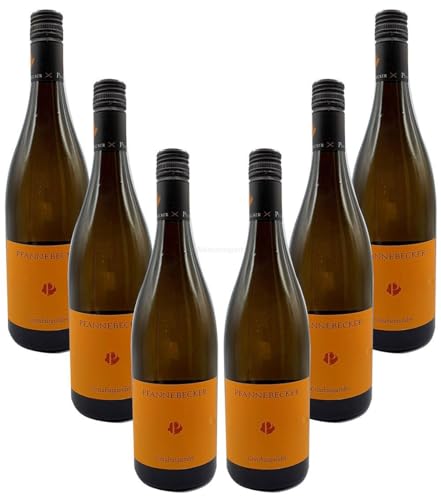Pfannebecker - 6er Set Grauburgunder 0,75L (13,5% Vol) Trocken - Rheinhessen - deutscher Qualitätswein -[Enthält Sulfite]