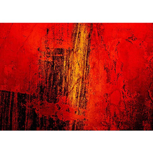 Vlies Fototapete 400x280 cm PREMIUM PLUS Wand Foto Tapete Wand Bild Vliestapete - PAINT IT RED - abstrakt 3D Wand Rot braun Hintergrund - no. 103