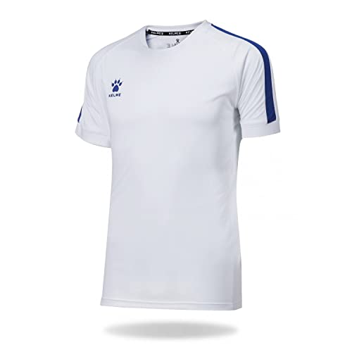 Kelme Global Herren-Fußball-T-Shirt, Weiß, XS